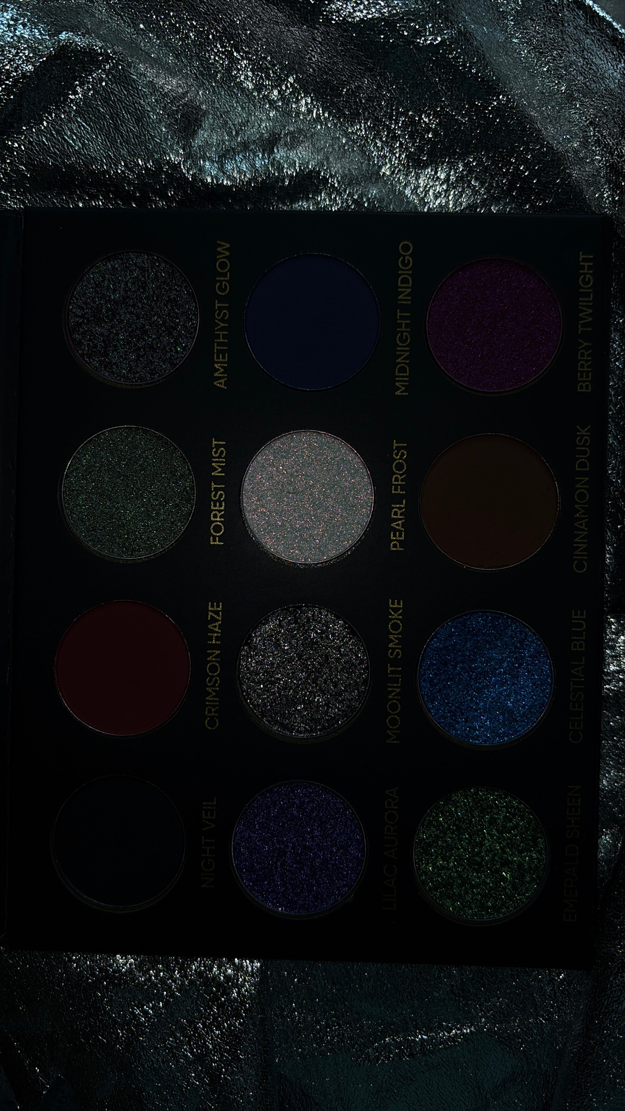 The Cosmic Friction | 12-Color Multichrome & Velvet Matte Eyeshadow Palette