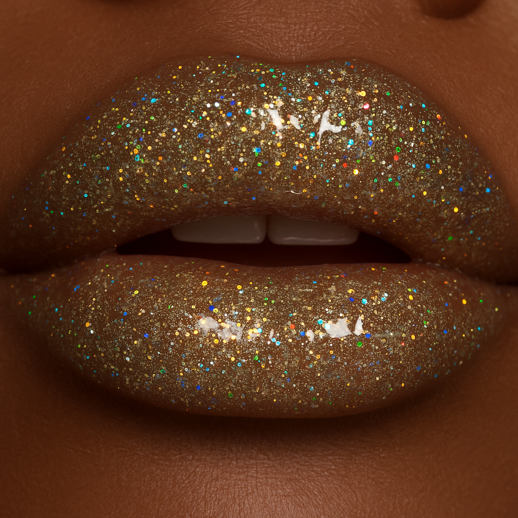 Holographic Lipgloss, Gold Lipgloss
