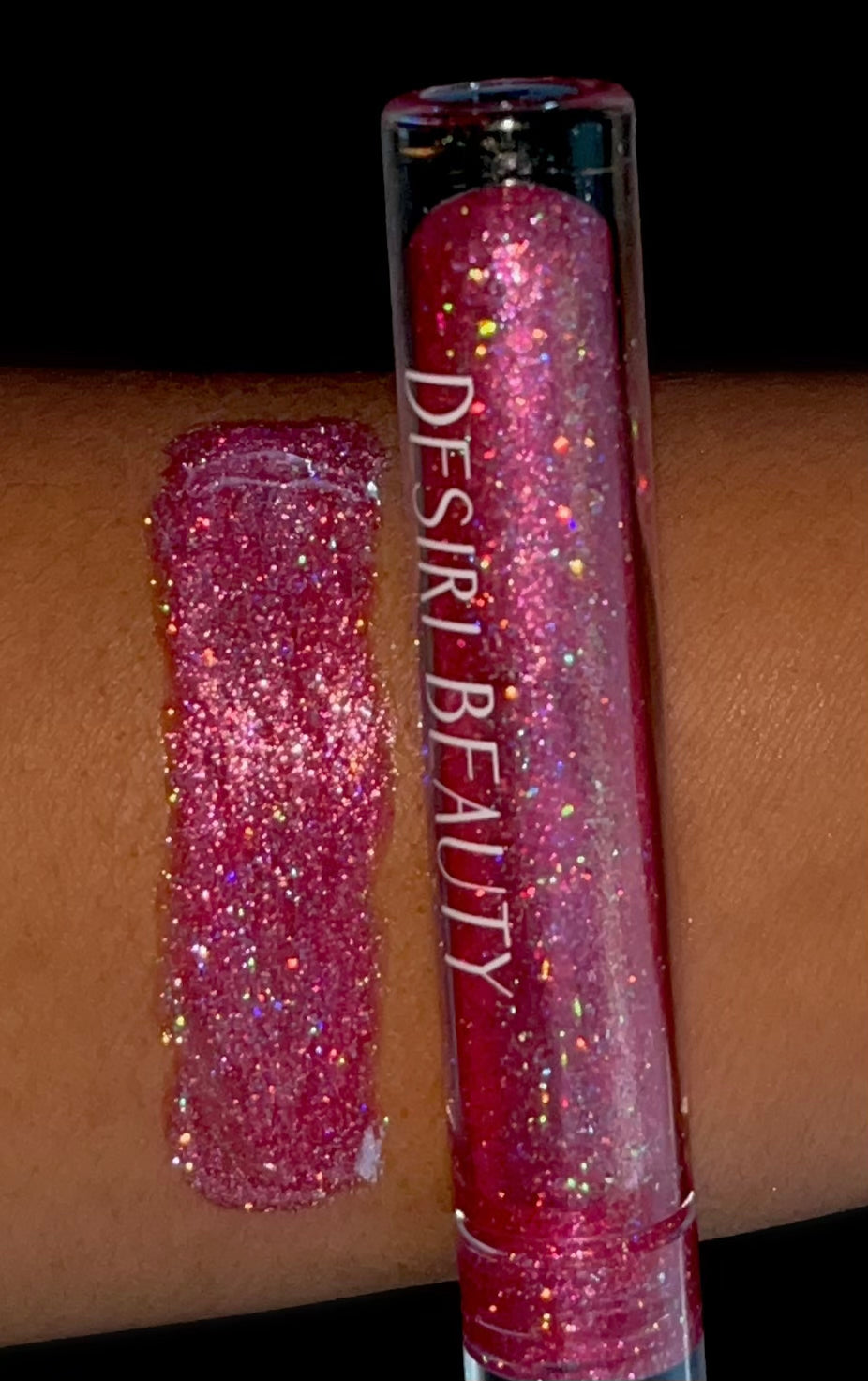 Holographic Multichrome Lipgloss, Barbie Pink Lipgloss