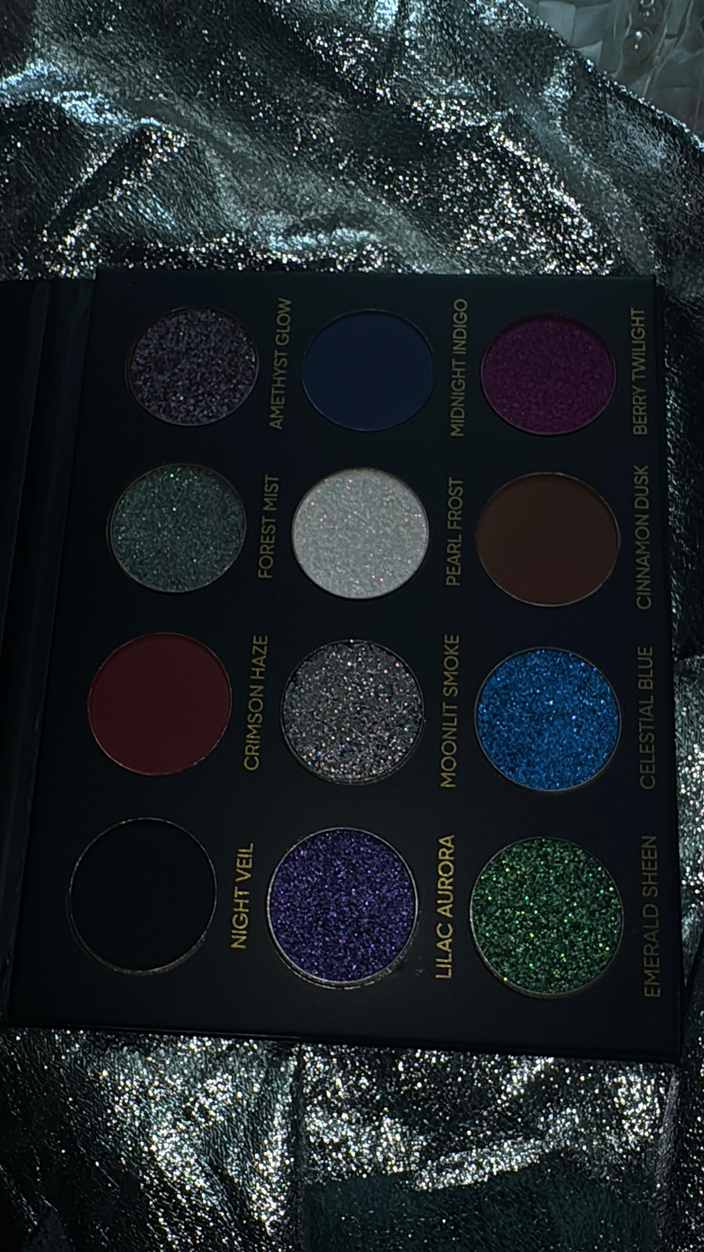 The Cosmic Friction | 12-Color Multichrome & Velvet Matte Eyeshadow Palette