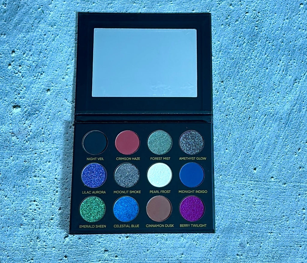 The Cosmic Friction | 12-Color Multichrome & Velvet Matte Eyeshadow Palette