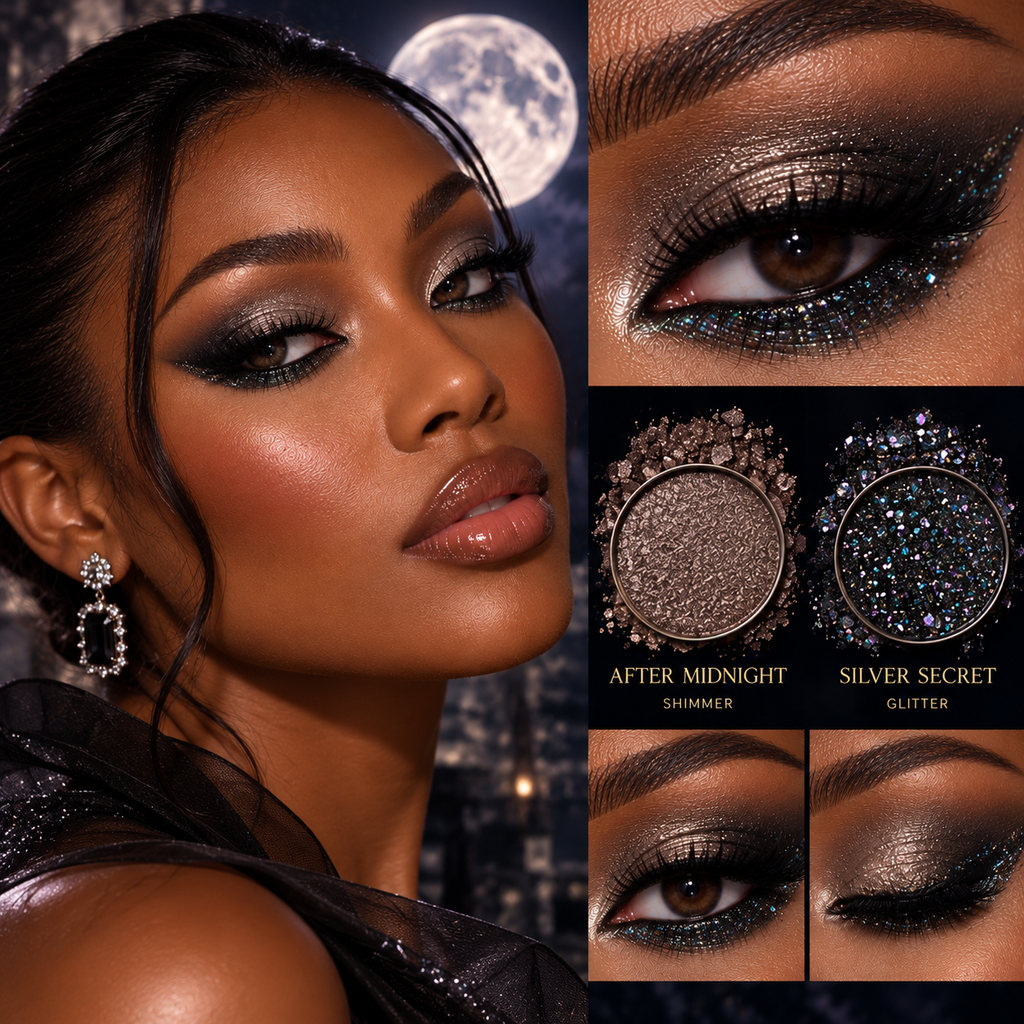 Tales by Moonlight 12 Shade Shimmer & Glitter Eyeshadow Palette | Sparkling Multicolour Eye Makeup